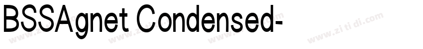 BSSAgnet Condensed字体转换